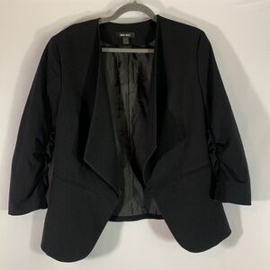 Nine West Black Blazer Cardigan